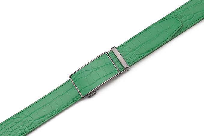 Fabio Valenti Mens Belt,Ratchet Belt Dress with 1 3/8" Genuine Leather with Easier Adjustable Buckle, Trim to Fit