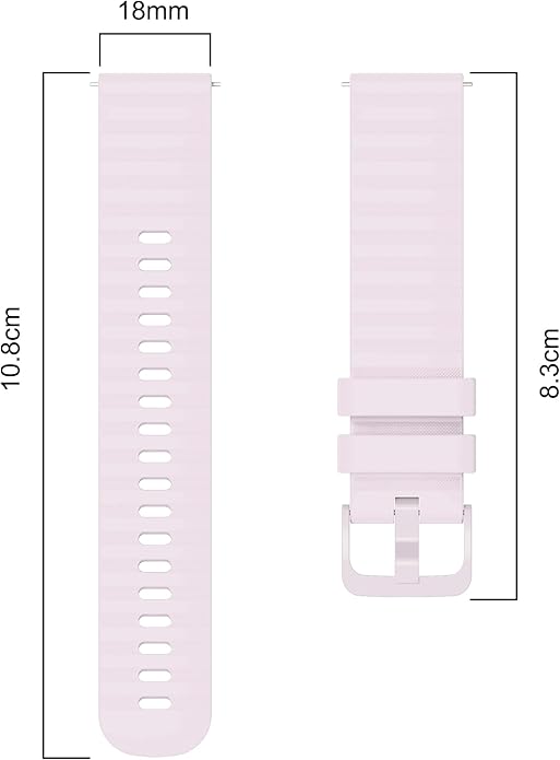 FanTEK Compatible with 18mm 20mm 22mm Watch Bands Quick Release Replacement Wristband, Silicone Sport Bands for Men Women