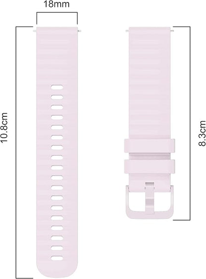 FanTEK Compatible with 18mm 20mm 22mm Watch Bands Quick Release Replacement Wristband, Silicone Sport Bands for Men Women