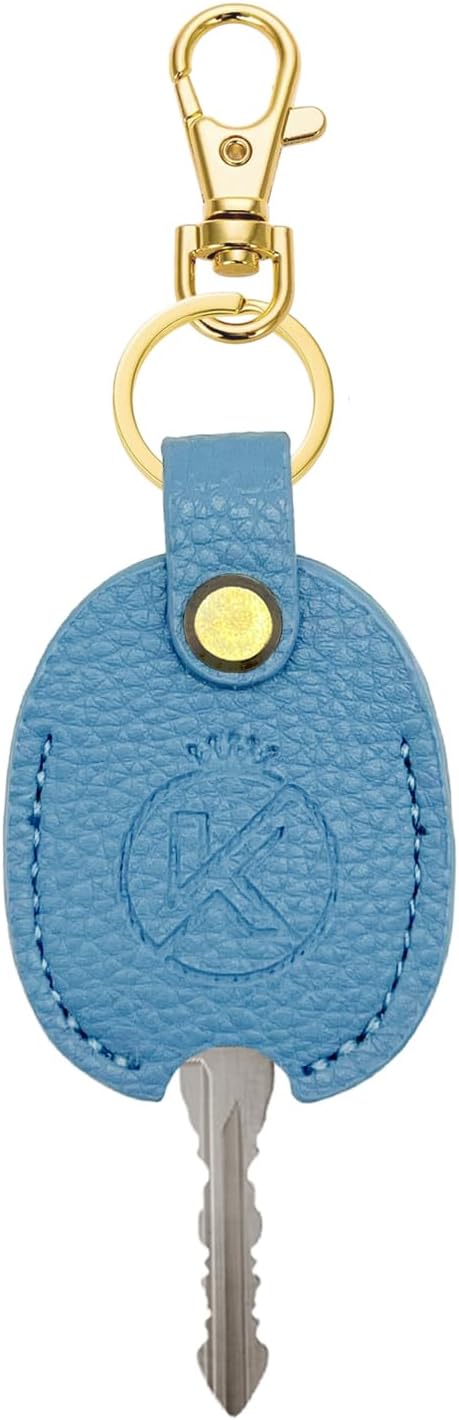Leather Key Sleeve for Broken Key, Car Key Cover, Key Loop Replacment, Key Fod Protector Keychain for Women/Men