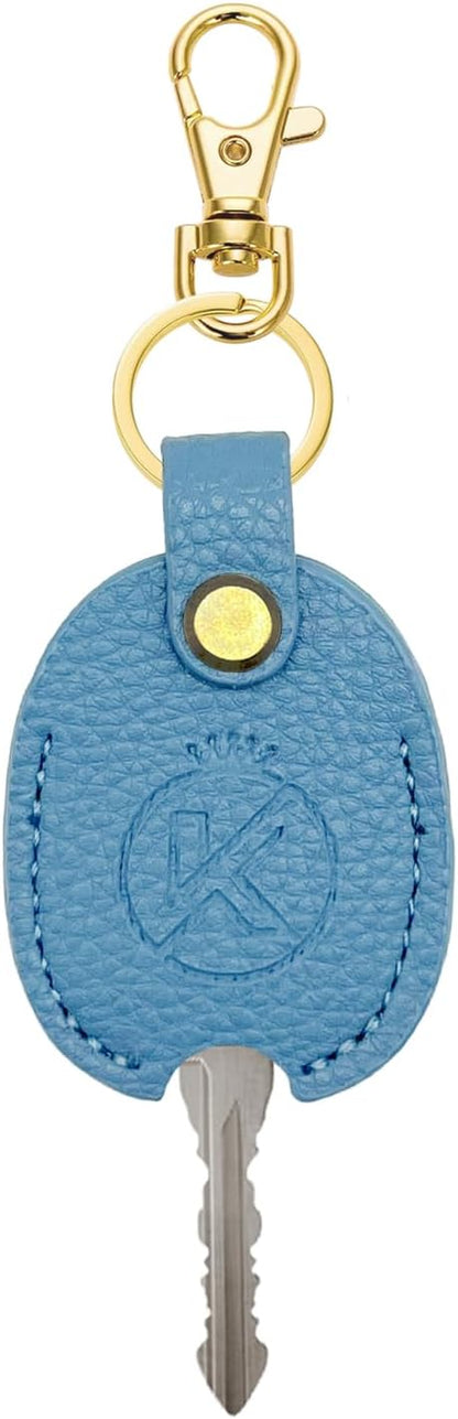 Leather Key Sleeve for Broken Key, Car Key Cover, Key Loop Replacment, Key Fod Protector Keychain for Women/Men