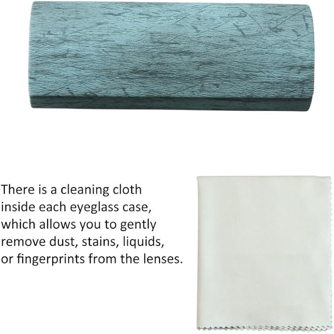 VisionGlobal Hard Shell Eyeglass Case for Eyeglasses and Sunglasses for Men/Women and Kids