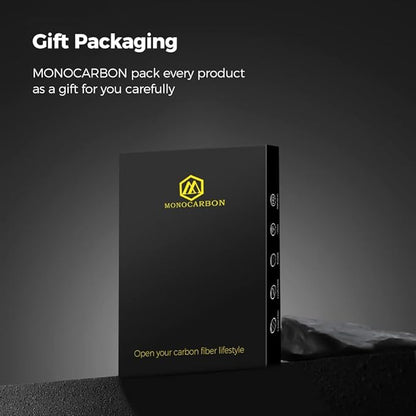 MONOCARBON Carbon-Fiber-Money-Clip-for-Men, Minimalist-Money-Holder for Cash, High Elastic Carbon-Fiber-Wallet, Slim and Durable