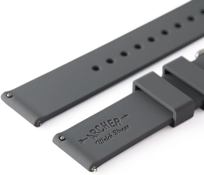 Archer Watch Straps - Soft Silicone Quick Release Watch Bands
