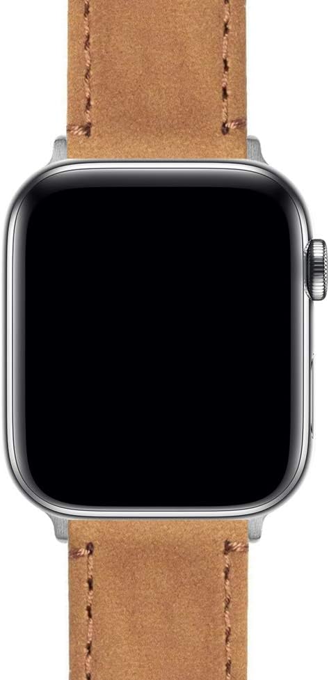 BARTON WATCH BANDS - Top Grain Leather Watch Bands Compatible with Apple Watch Models - 1, 2, 3, 4, 5, 6, 7, 8, 9, 10, SE, Ultra & Ultra 2