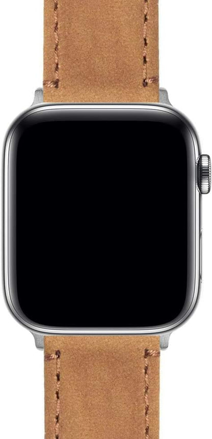 BARTON WATCH BANDS - Top Grain Leather Watch Bands Compatible with Apple Watch Models - 1, 2, 3, 4, 5, 6, 7, 8, 9, 10, SE, Ultra & Ultra 2