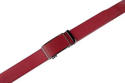 Fabio Valenti Mens Belt,Ratchet Belt Dress with 1 3/8" Genuine Leather with Easier Adjustable Buckle, Trim to Fit
