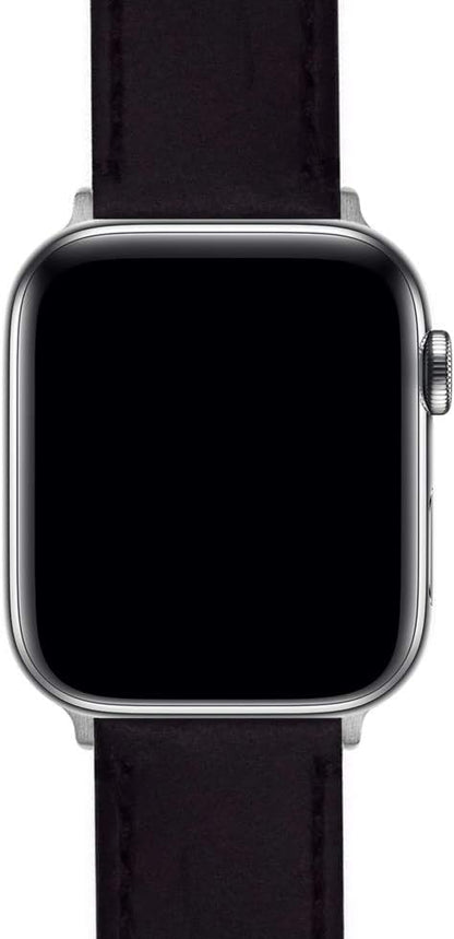 BARTON WATCH BANDS - Top Grain Leather Watch Bands Compatible with Apple Watch Models - 1, 2, 3, 4, 5, 6, 7, 8, 9, 10, SE, Ultra & Ultra 2