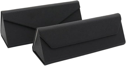 Real Sic Glasses Case for Men and Women - Magnetic Folding Hard Shell Sunglass Holder - Inspired by Solid Color