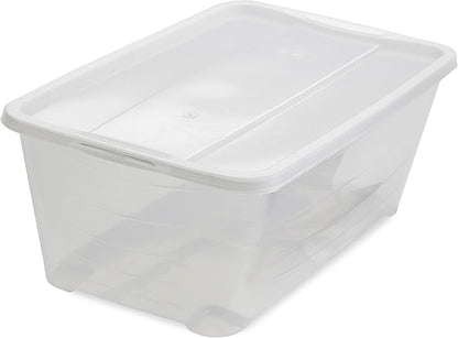 Life Story 20 Pack Plastic Storage Boxes, Stackable Organizer Tote Containers, 6 Liter