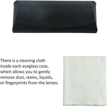VisionGlobal Hard Shell Eyeglass Case for Eyeglasses and Sunglasses for Men/Women and Kids
