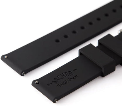 Archer Watch Straps - Soft Silicone Quick Release Watch Bands