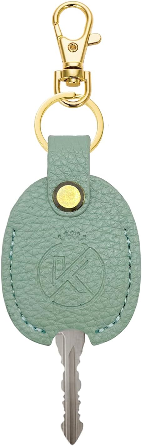 Leather Key Sleeve for Broken Key, Car Key Cover, Key Loop Replacment, Key Fod Protector Keychain for Women/Men