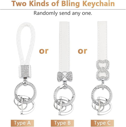 PIFOOG White Key Fob Cover for Mercedes Benz GLC GLE GLA GLB GLS A C E G S AMG Class Accessories Soft TPU Car Smart Keys Case Bling Keychain Full Protection Girly Women