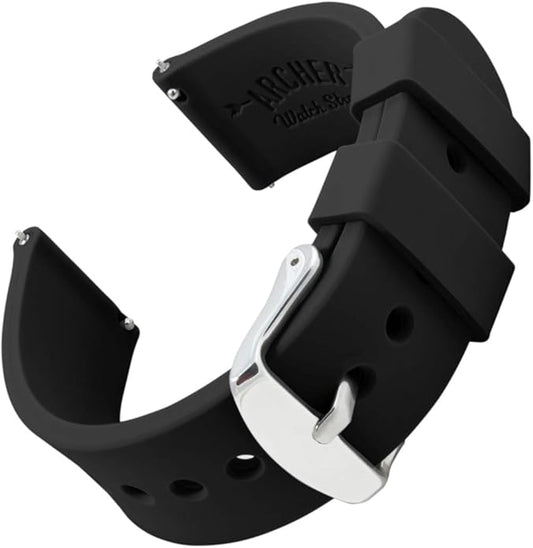 Archer Watch Straps - Soft Silicone Quick Release Watch Bands