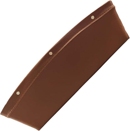 Car Seat Gap Filler Organizer, L-Capacity Leather Automotive Interior Storage Box, Universal Vehicle Side Seat Gap Filler Accessories for Keys, Phones, Glasses (Brown)