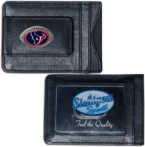 NFL Leather Money Clip Cardholder