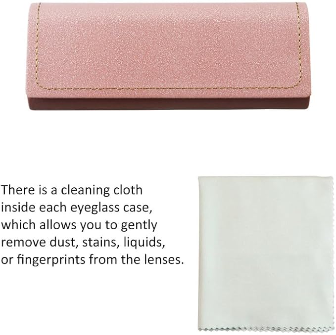 VisionGlobal Hard Shell Eyeglass Case for Eyeglasses and Sunglasses for Men/Women and Kids