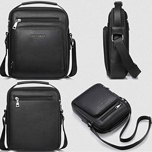 Zipper Buckle Leather Messenger Bag Crossbody Shoulder Bag Vintage Handle Bags | Zipper, Buckle, Leather, Vintage