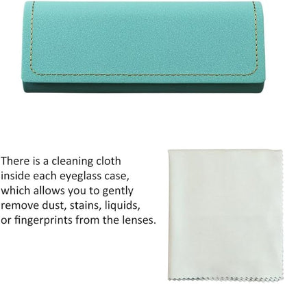 VisionGlobal Hard Shell Eyeglass Case for Eyeglasses and Sunglasses for Men/Women and Kids