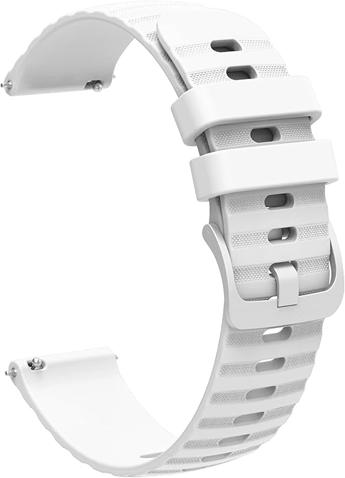 FanTEK Compatible with 18mm 20mm 22mm Watch Bands Quick Release Replacement Wristband, Silicone Sport Bands for Men Women