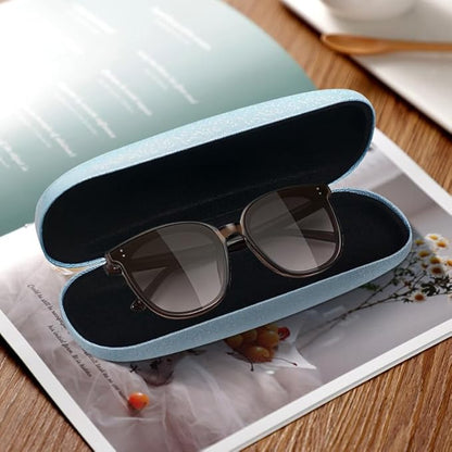 HSYMQ 3PCS Glasses Case, Eyeglasses Case Hard Shell, Reading Hard Glasses Cases for Women Men