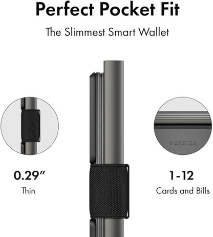 Ekster Aluminum Cardholder Wallet for Men | Metal Wallets with RFID Blocking Layer | Slim & Minimalist Aluminum Wallet with Push Button for Quick Card Access