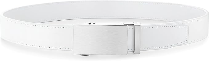 MILORDE Men's Leather Ratchet Belt - 35mm - Customizable Fit