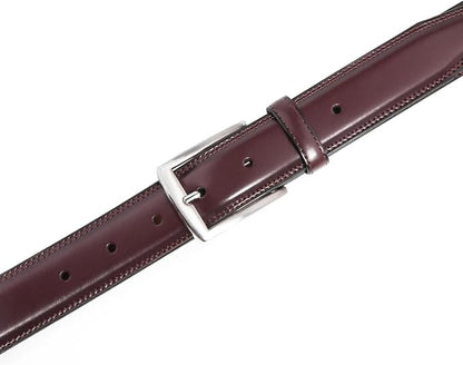 Mens Genuine Leather Dress Belt for Men, Handmade, 100% Cow Leather,Classic Casual and Business Belt Prong Buckle