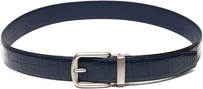 Fabio Valenti Mens Belt,Ratchet Belt Dress with 1 3/8" Genuine Leather with Easier Adjustable Buckle, Trim to Fit