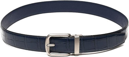 Fabio Valenti Men's Genuine Leather Ratchet Dress Belt with Automatic Buckle, Adjustiable Sizes, Handmade, All leather Strap