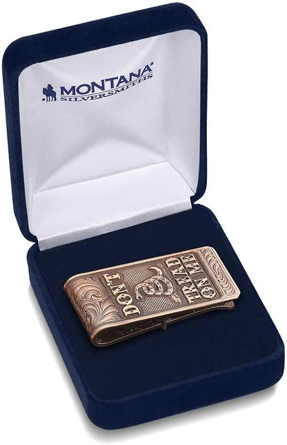 Montana Silversmiths Made in the USA Western Lifestyle Money Clip (Vintage Bronze Gadsden)