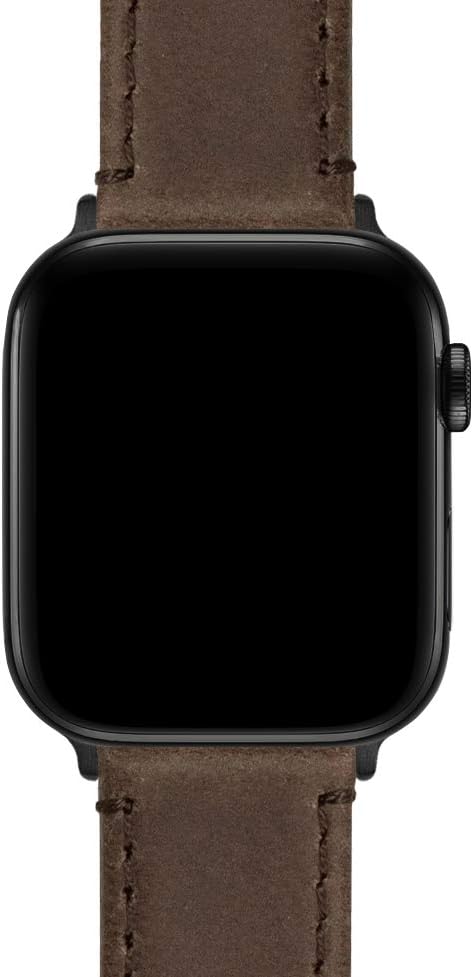 BARTON WATCH BANDS - Top Grain Leather Watch Bands Compatible with Apple Watch Models - 1, 2, 3, 4, 5, 6, 7, 8, 9, 10, SE, Ultra & Ultra 2