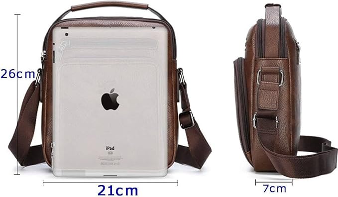 Zipper Buckle Leather Messenger Bag Crossbody Shoulder Bag Vintage Handle Bags | Zipper, Buckle, Leather, Vintage