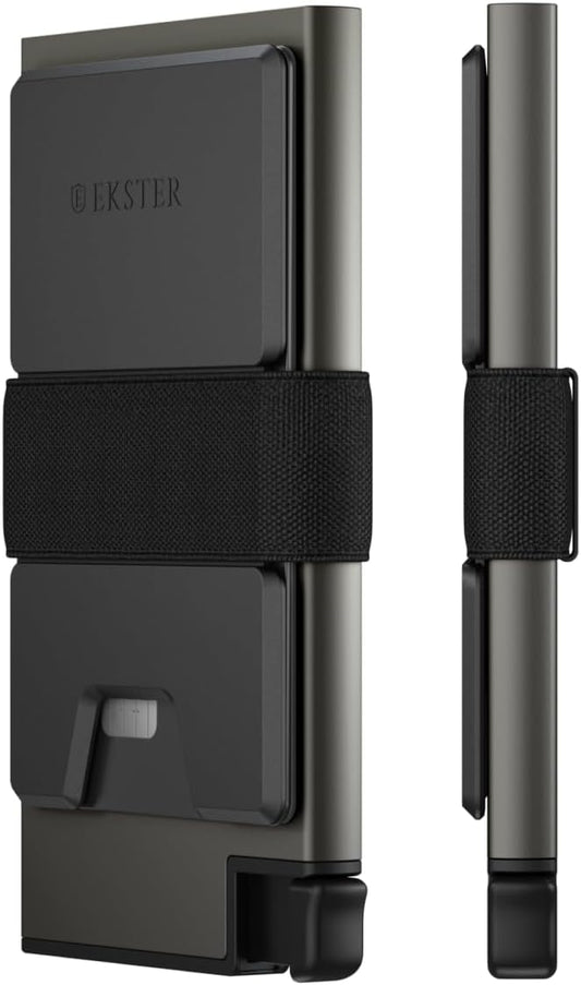 Ekster Aluminum Cardholder Wallet for Men | Metal Wallets with RFID Blocking Layer | Slim & Minimalist Aluminum Wallet with Push Button for Quick Card Access