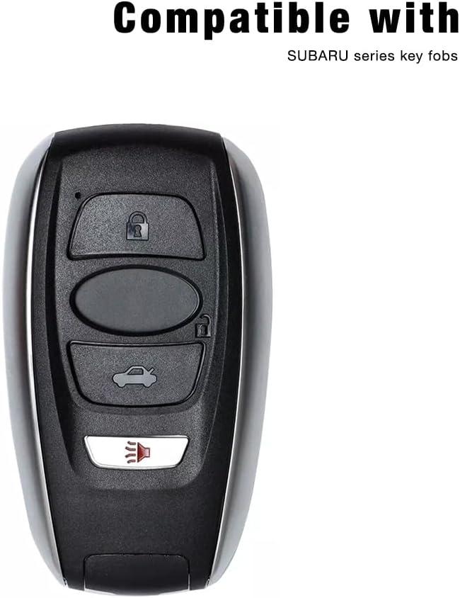 SEGADEN Silicone Cover Protector Case Holder Skin Jacket Compatible with Subaru 4 Button Smart Remote Key Fob CV4255 Feldgrau