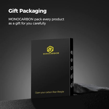 MONOCARBON Carbon-Fiber-Money-Clip-for-Men, Minimalist-Money-Holder for Cash, High Elastic Carbon-Fiber-Wallet, Slim and Durable