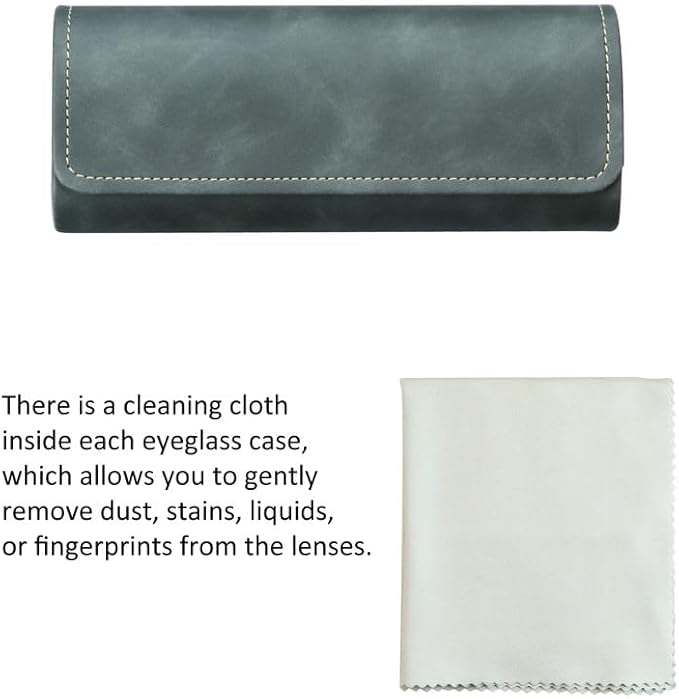 VisionGlobal Hard Shell Eyeglass Case for Eyeglasses and Sunglasses for Men/Women and Kids