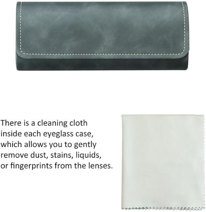 VisionGlobal Hard Shell Eyeglass Case for Eyeglasses and Sunglasses for Men/Women and Kids