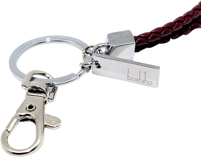 Boshiho Vertical Style PU Leather ID Card Badge Holder with Heavy Duty Lanyard (Brown)