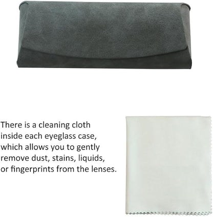 VisionGlobal Hard Shell Eyeglass Case for Eyeglasses and Sunglasses for Men/Women and Kids