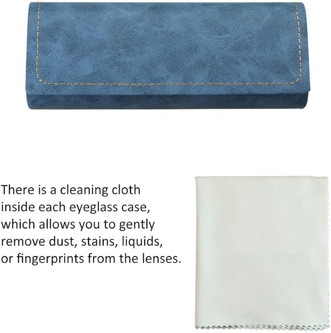 VisionGlobal Hard Shell Eyeglass Case for Eyeglasses and Sunglasses for Men/Women and Kids
