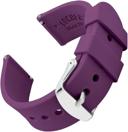 Archer Watch Straps - Soft Silicone Quick Release Watch Bands