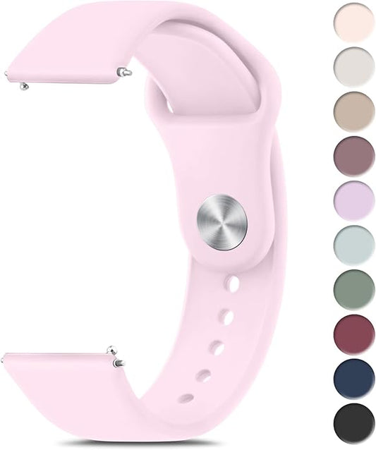Meliya 22mm Watch Bands Quick Release Replacement Wristband, Soft Silicone Sport Replacement Straps for Men Women
