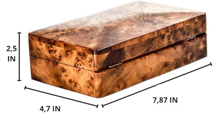 Hand Carved Wooden Multipurpose Keepsake Jewelry Decorative Art Box Storage Organizer (Large wood Box,Antique) (LARGE)