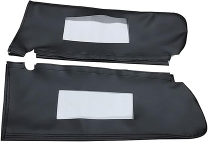 Car Sun Visor Cover Pair Fit for Chevy Tahoe Suburban Yukon 1995-1999, Microfiber Leather, Black