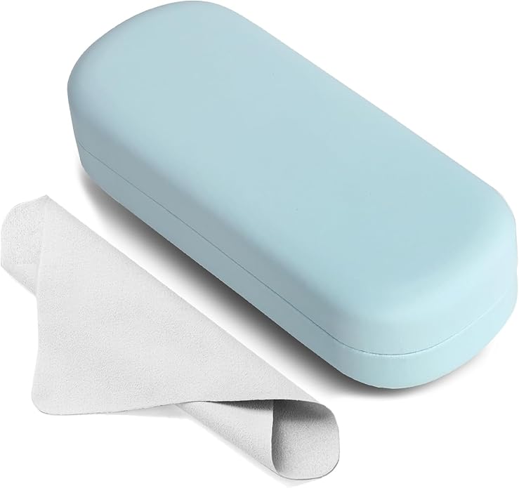 Marvolia Glasses Case Large Hard Shell Eyeglasses Case PU Leather Protective Case for Sunglasses Eyeglasses