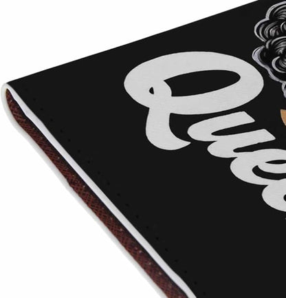Queen Girl Passport Holder for Travel Black Woman with Crown PU Leather Passport Cover Wallet Cute Passport Card Holder for Women and Men