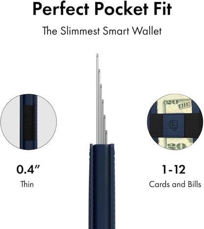 Ekster - Parliament Pop Up Minimalist Wallet for Men - Mens Wallets Leather - RFID Blocking Card Holder Wallet with Push Button and Card Ejection - Leather Wallet - Easy Access