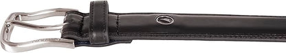 Nautica Men's Dress Leather Belt for Suits and Pants | Classic | Business | Fashion | Adjustable | Metal Buckle